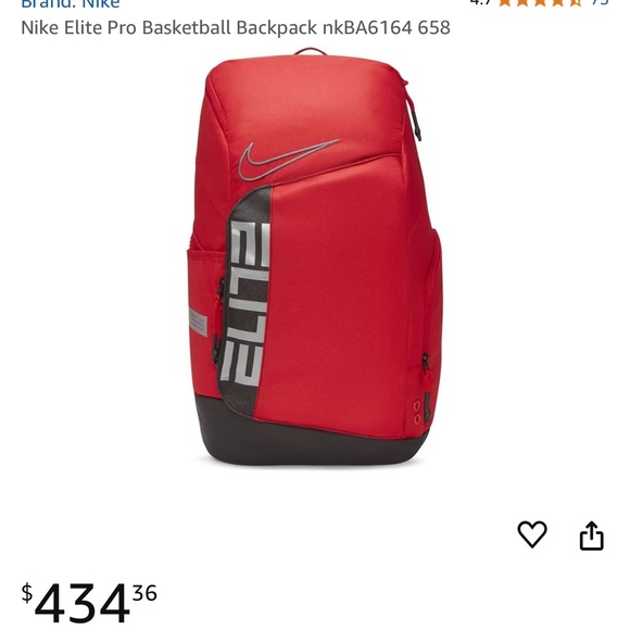 Red Nike elite bag - Picture 3 of 3